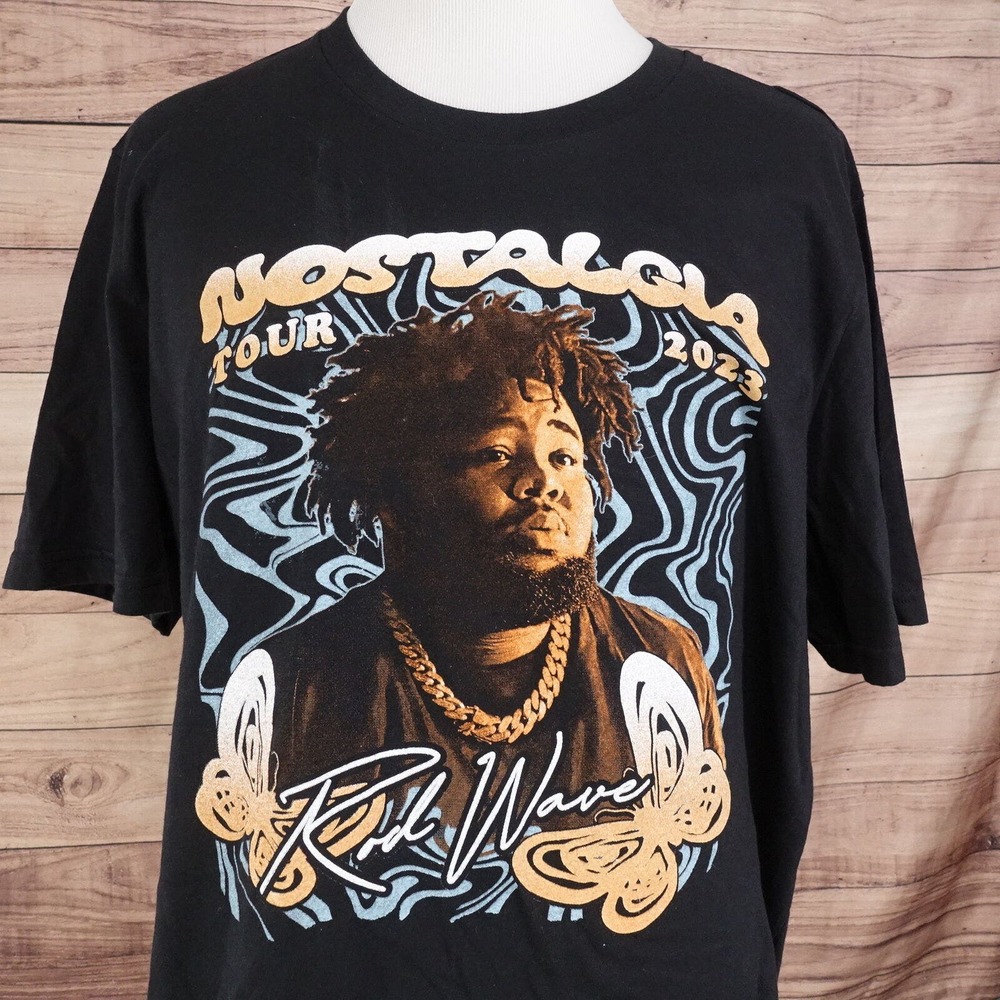 ROD WAVE NOSTALGIA TOUR 2023 RAP HIPHOP TEE TSHIRT SIZE‎ XL BAND